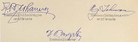 Borgsjö signaturer