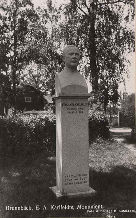 Folkärna Brunnbäck Karlfeldts monument