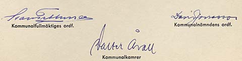Hallsberg signaturer