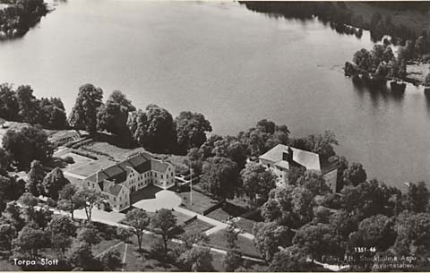 Länghem Torpa slott Lillsjön flygfoto