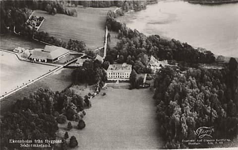 Malmköping Ekenholms slott Dunker flygfoto