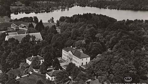 Skallsjö Nääs slott park flygfoto