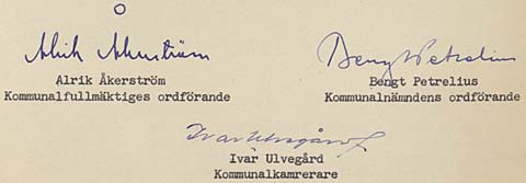 Stocksund signaturer