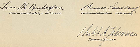 Valdemarsvik signaturer