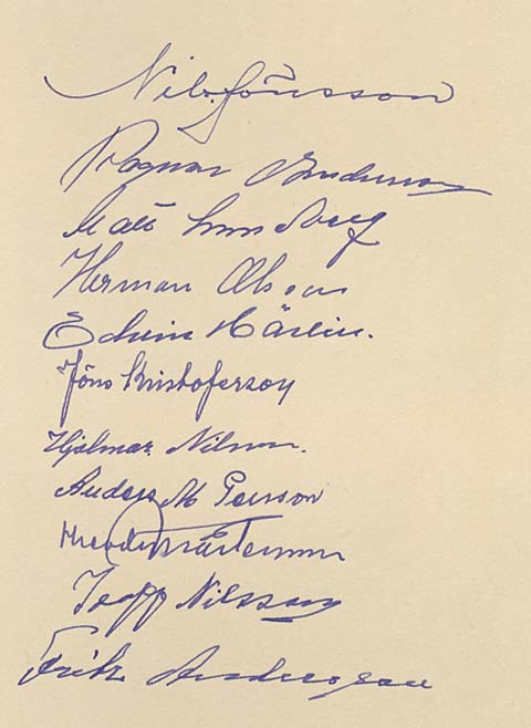 Vemmenhög signaturer