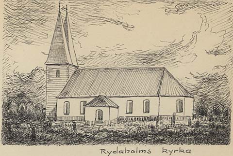 Rydaholm kyrka teckning